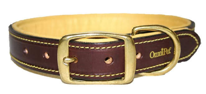 Omnipet by Leather Brothers collection featuring dog collars, leashes, harnesses, grooming tools, and pet accessories