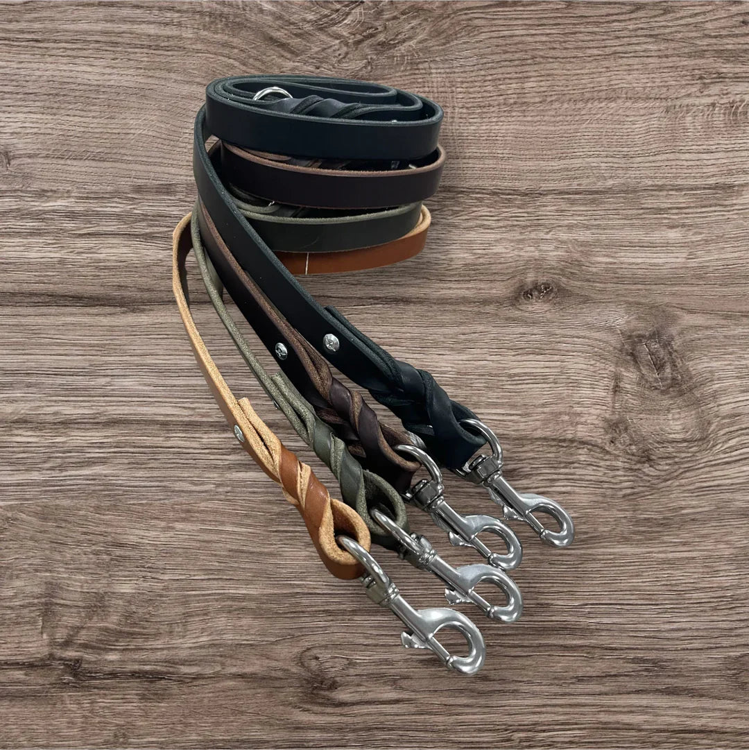 Premium handcrafted leather collars and tack from BlackJacks Leather at HT Animal Supply
