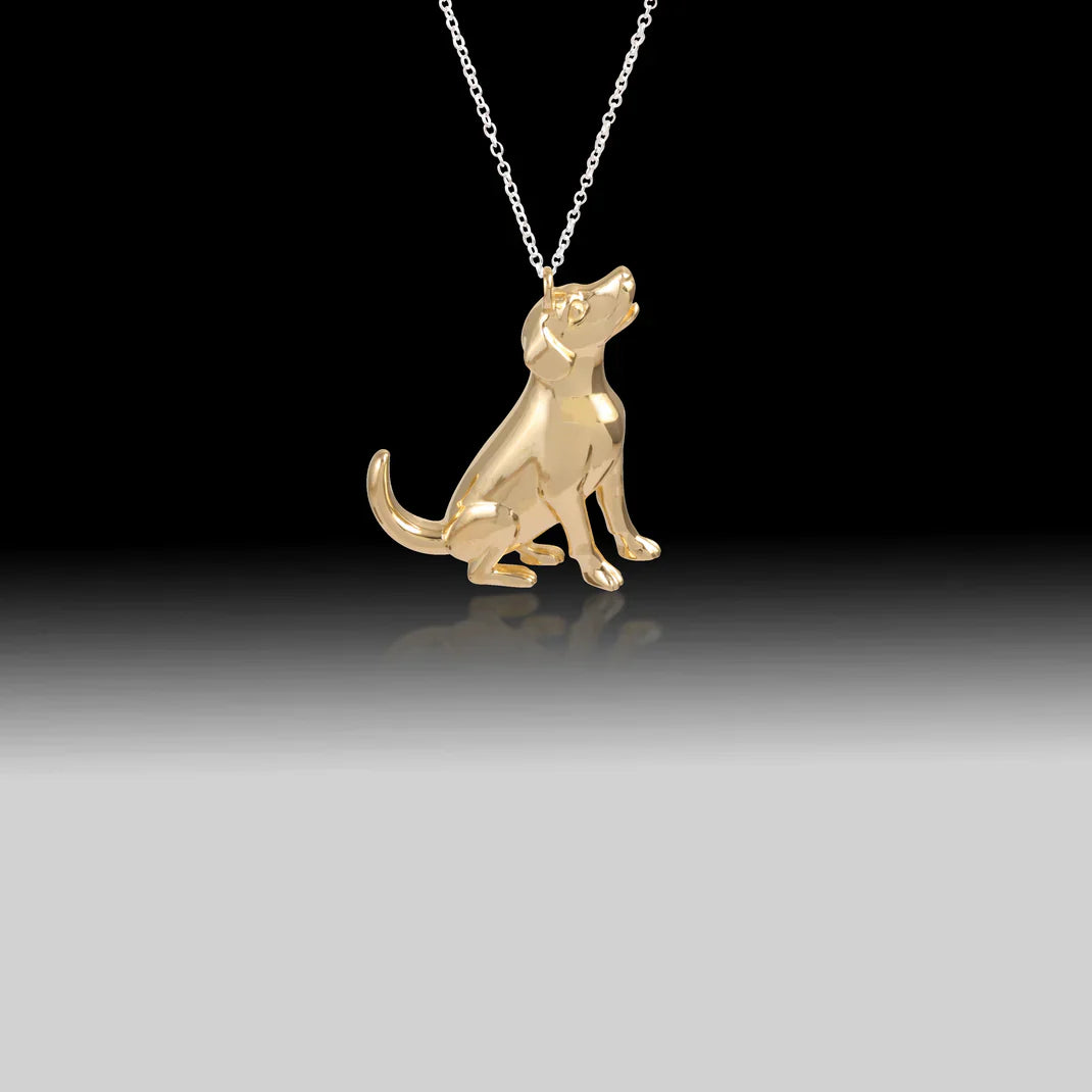 Noble Tail Jewelry sterling silver 18k gold plated dog pendant necklace luxury pet inspired jewelry
