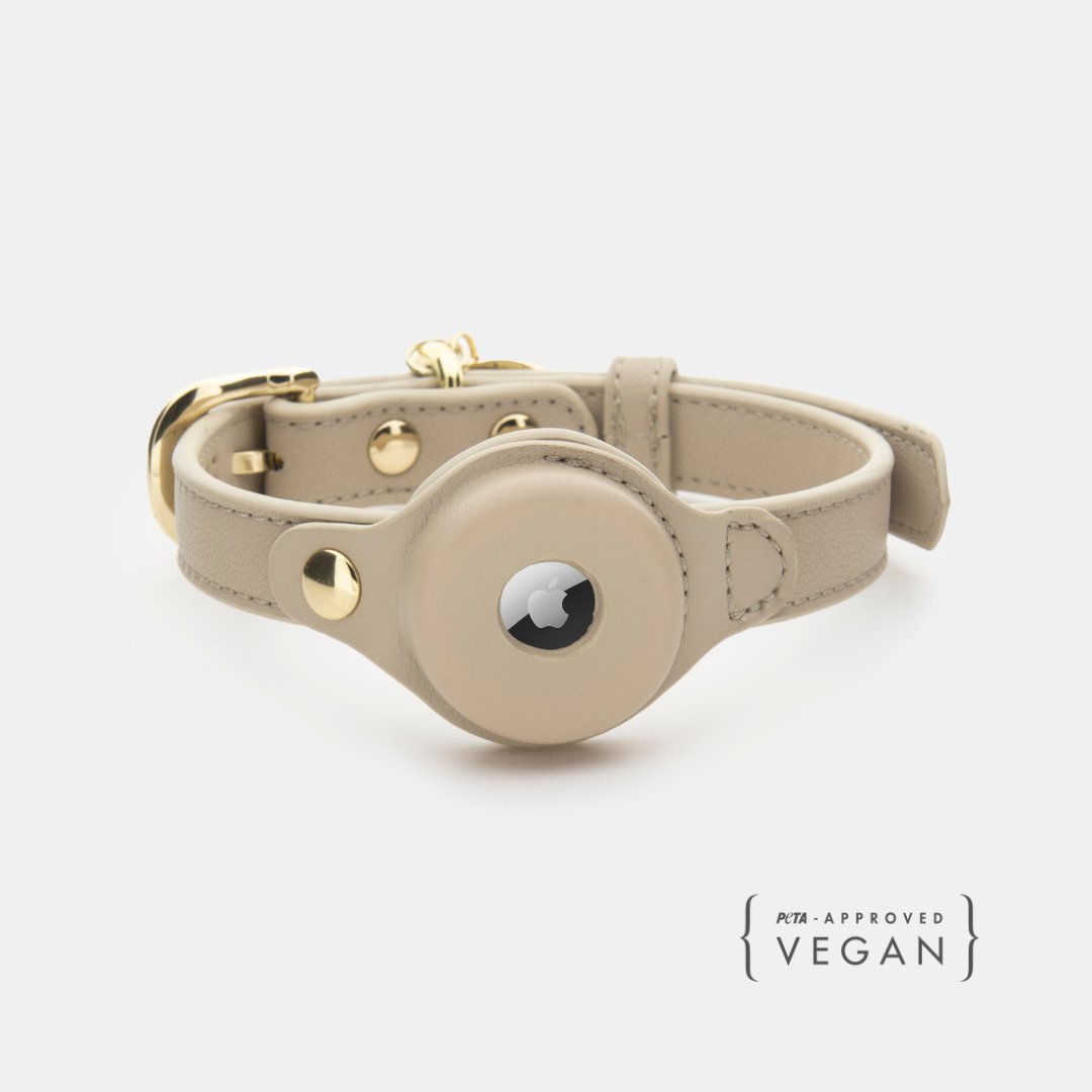 Nina Woof vegan leather luxury dog collar and leash