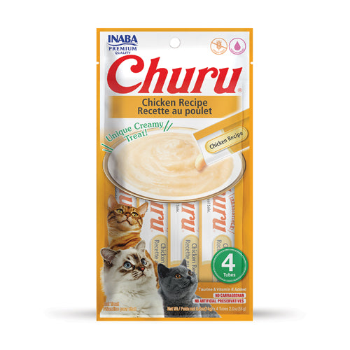 Inaba Churu Puree Chicken Cat Lickable Treats (0.5oz)