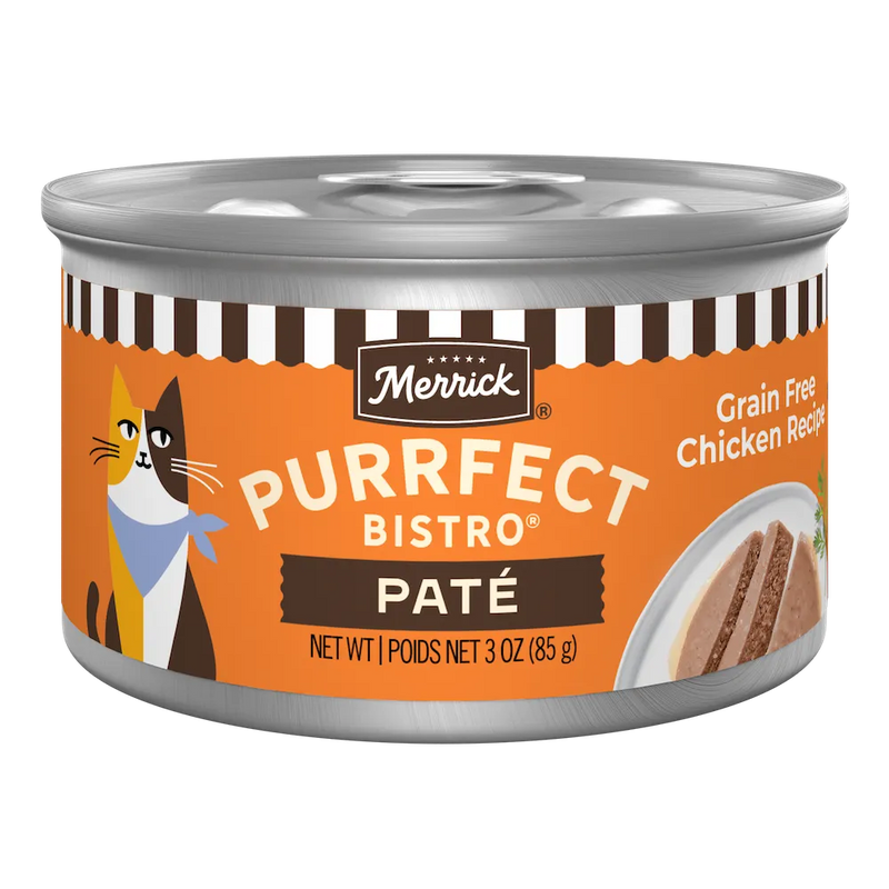 Merrick Purrfect Bistro Grain Free Adult Chicken Pate Cat Food (3oz)
