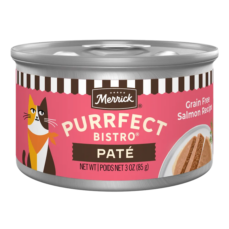 Merrick Purrfect Bistro Grain Free Adult Salmon Pate Cat Food (3oz)