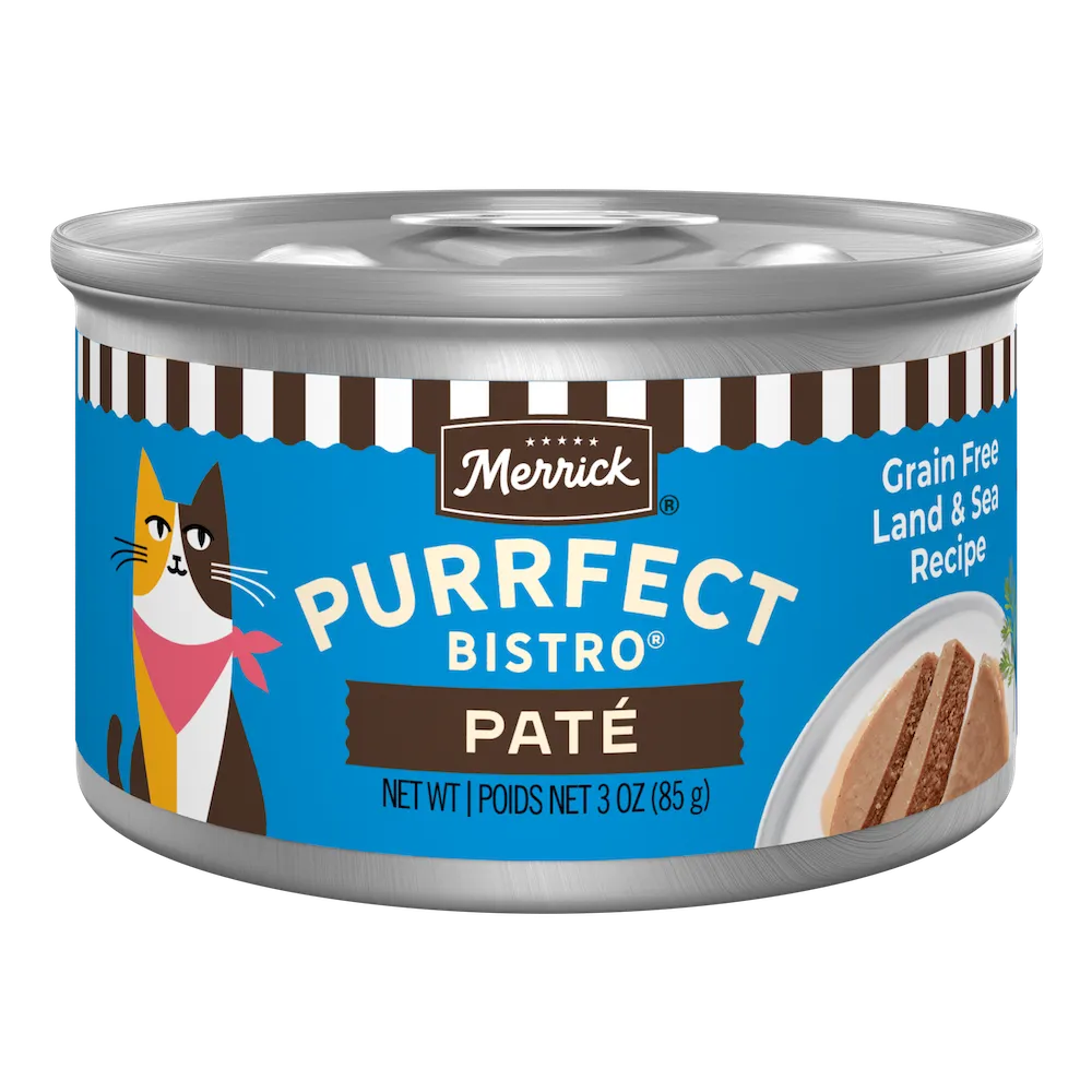 Merrick Purrfect Bistro Grain Free Adult Surf and Turf Pate Cat Food