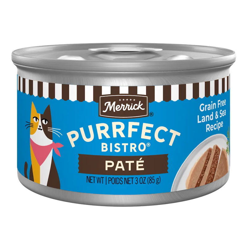Merrick Purrfect Bistro Grain Free Adult Surf and Turf Pate Cat Food