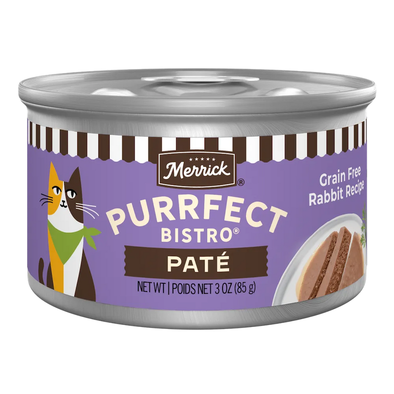 Merrick Purrfect Bistro Grain Free Adult Rabbit Pate Cat Food