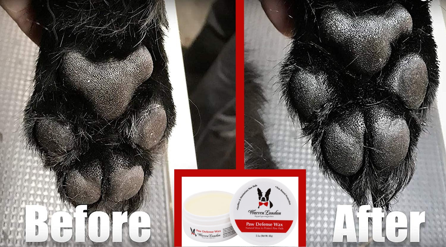 Paw Defense Wax - Soothes, Moisturizes and Protects Dogs Paw Pads