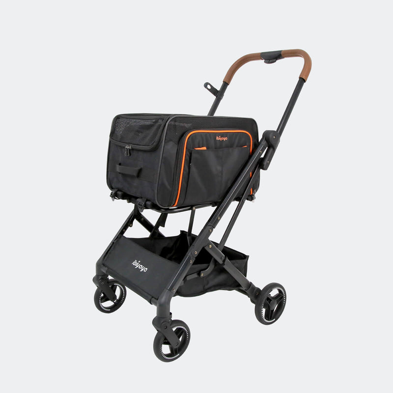 JetPaw: 3-in-One Pet Stroller with Detachable Airline-Approved Carrier by ibiyaya USA