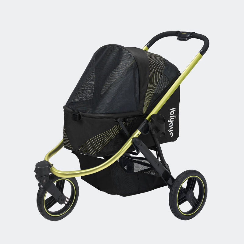 ibiyaya The Beast Pet Jogging Stroller, 3-Wheel All-Terrain Dog and Cat Pram
