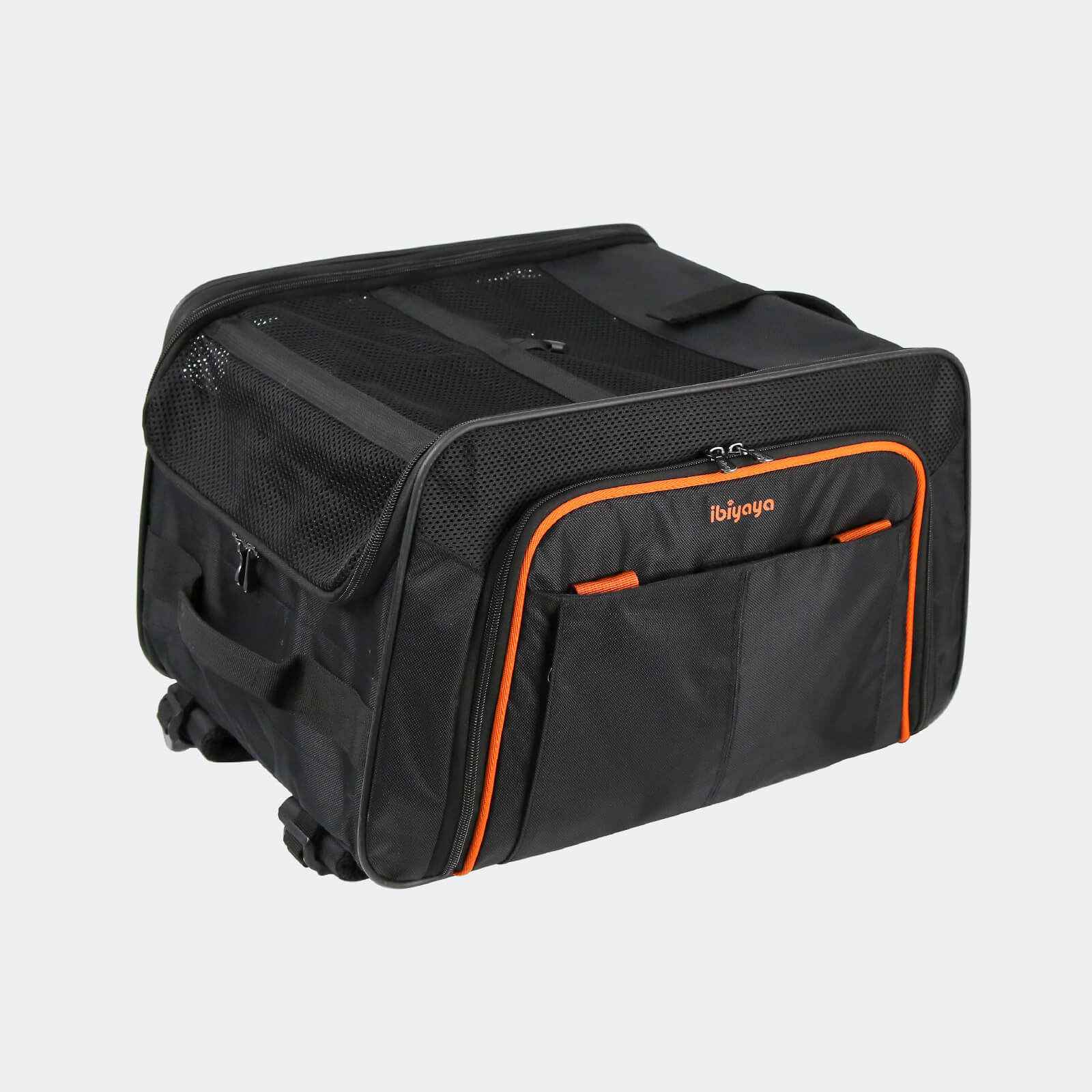 ibiyaya JetPaw Expandable In-Cabin Pet Carrier Backpack Airline-Approved Travel Backpack for Dogs & Cats