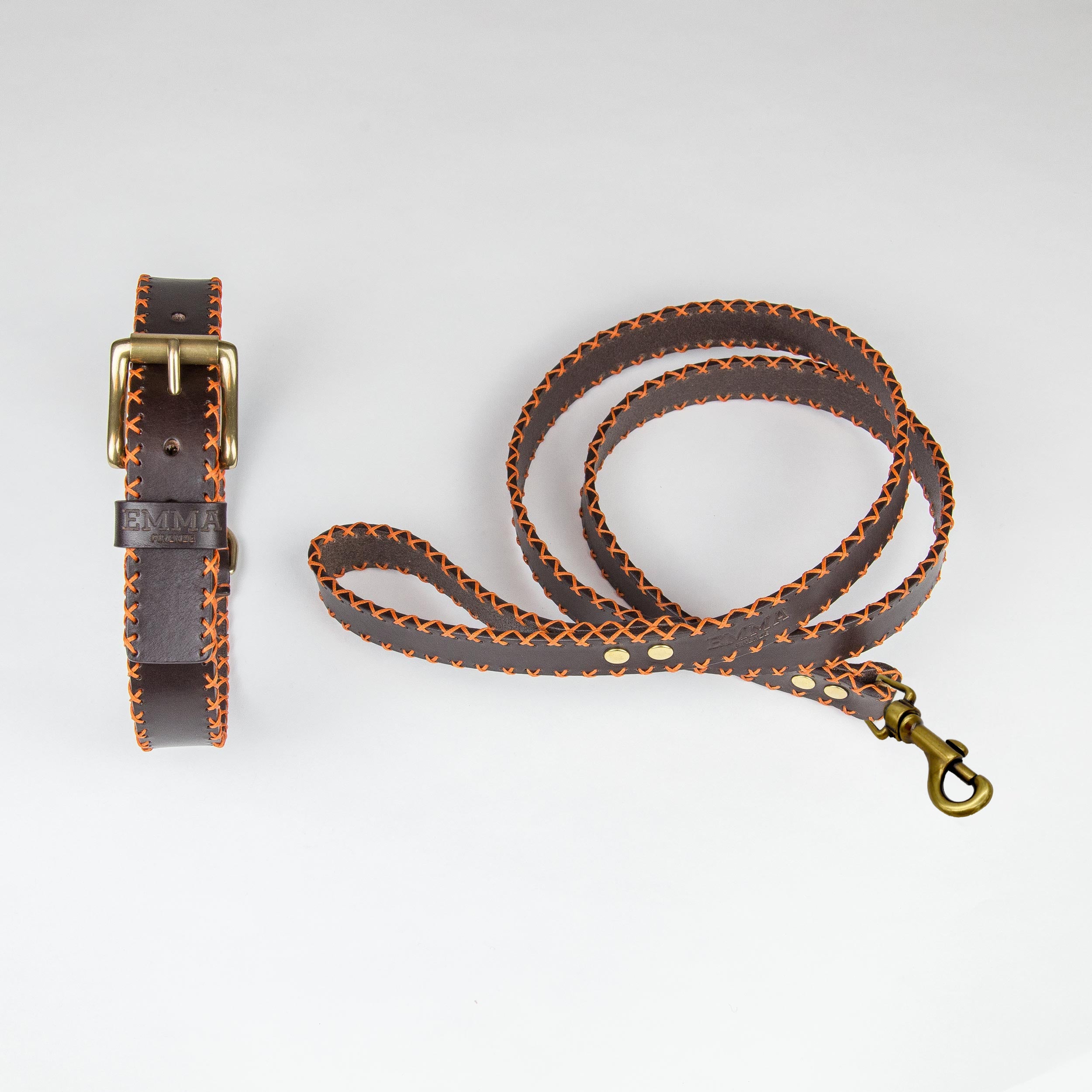 Orange Cross-Collar