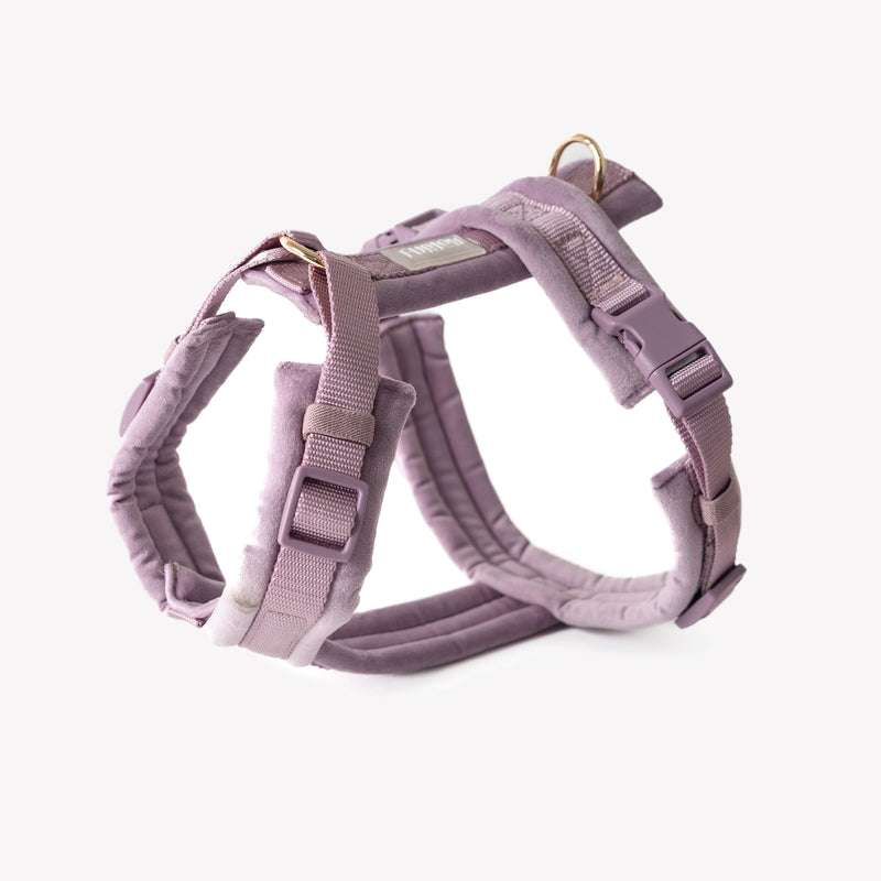 Lilac - Velvet Dog Harness - Soft, stylish, and made to fit like a dream. Fast shipping from HT Animal Supply.