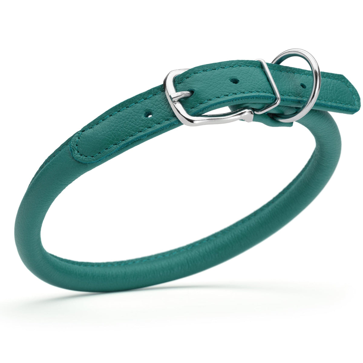 Dogline Soft Leather Round Dog Collar