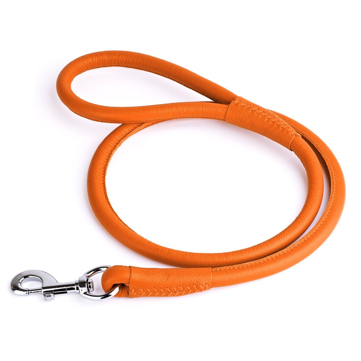 Dogline Soft Leather Round Dog Lead