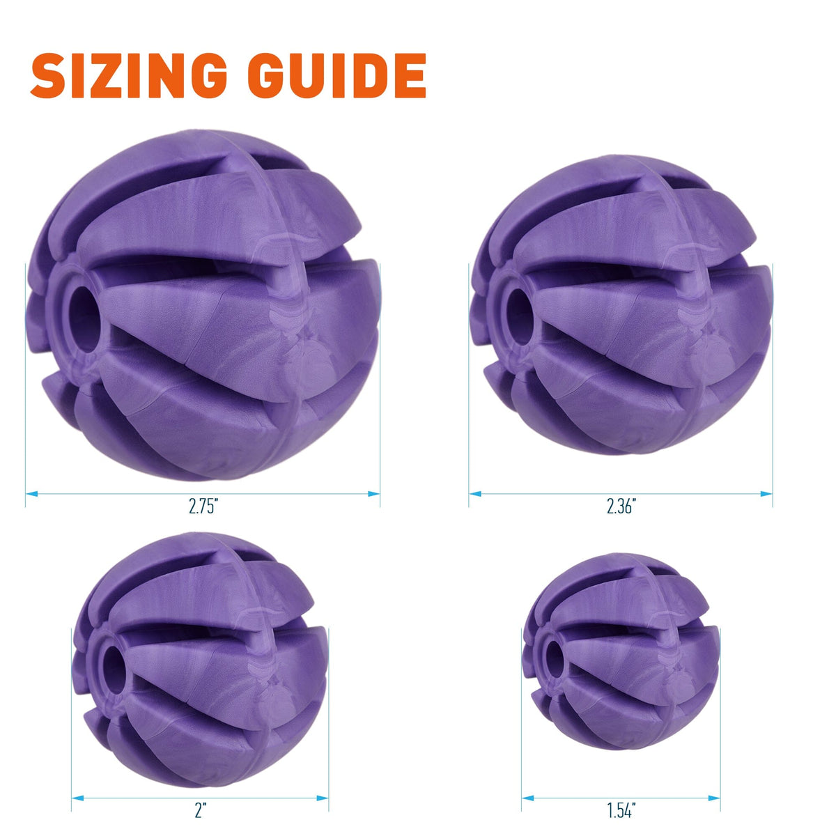 Dogline Rubber Spiral Ball