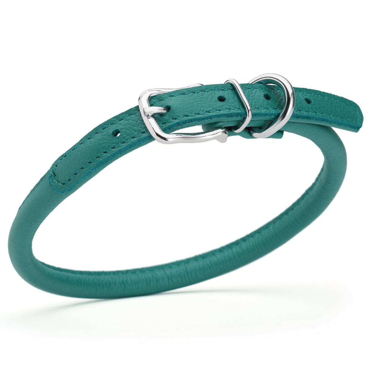 Dogline Soft Leather Round Dog Collar