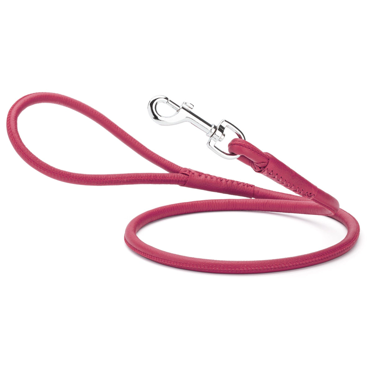 Dogline Soft Leather Round Dog Lead