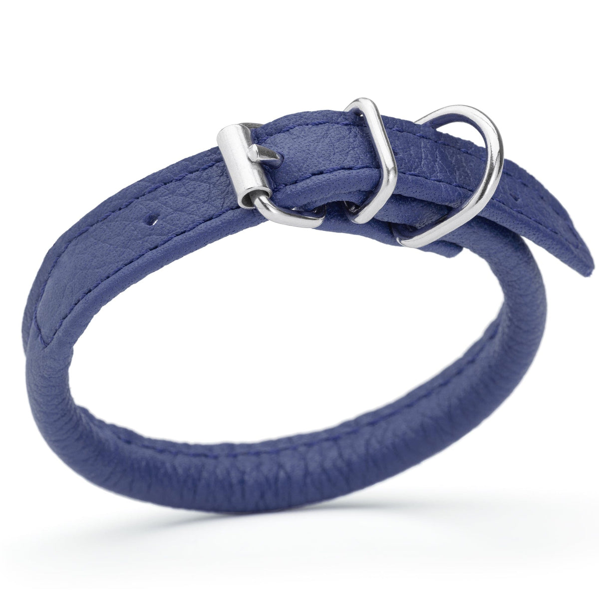 Dogline Soft Leather Round Dog Collar