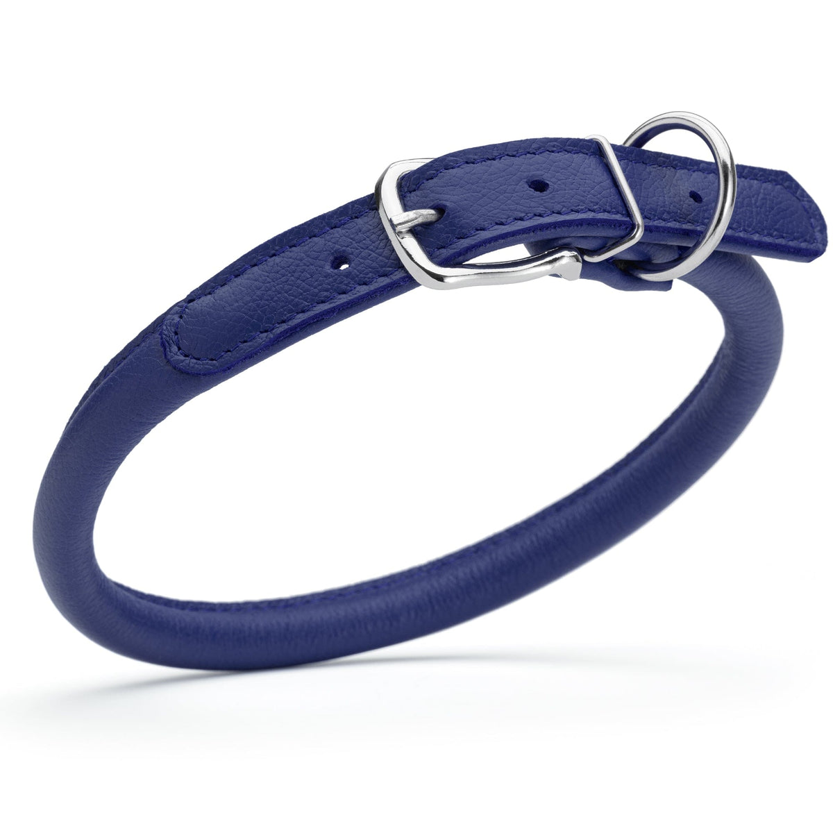 Dogline Soft Leather Round Dog Collar