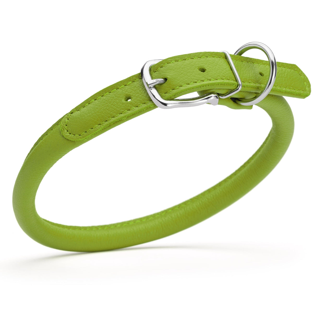 Dogline Soft Leather Round Dog Collar