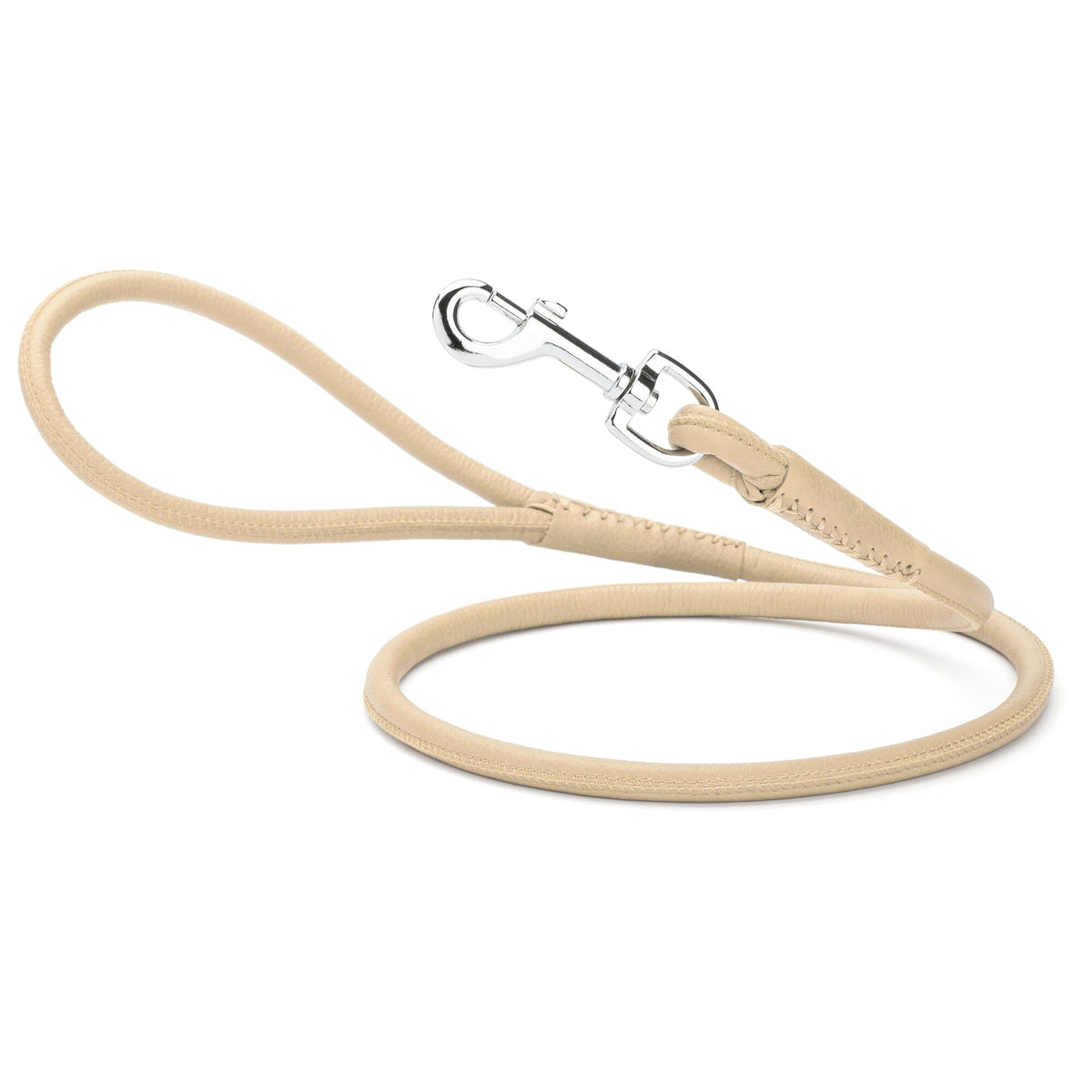 Dogline Soft Leather Round Dog Lead