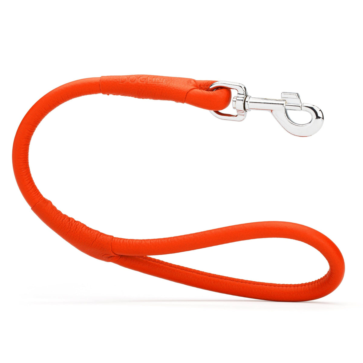 Dogline Soft Leather Round Traffic Dog Lead