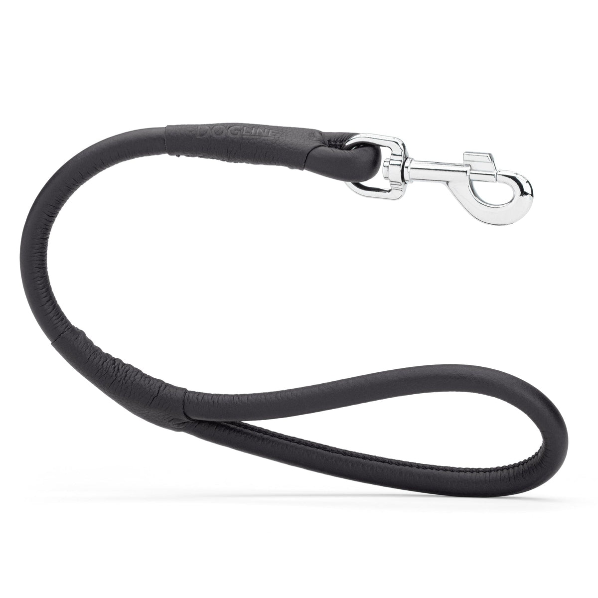 Dogline Soft Leather Round Traffic Dog Lead