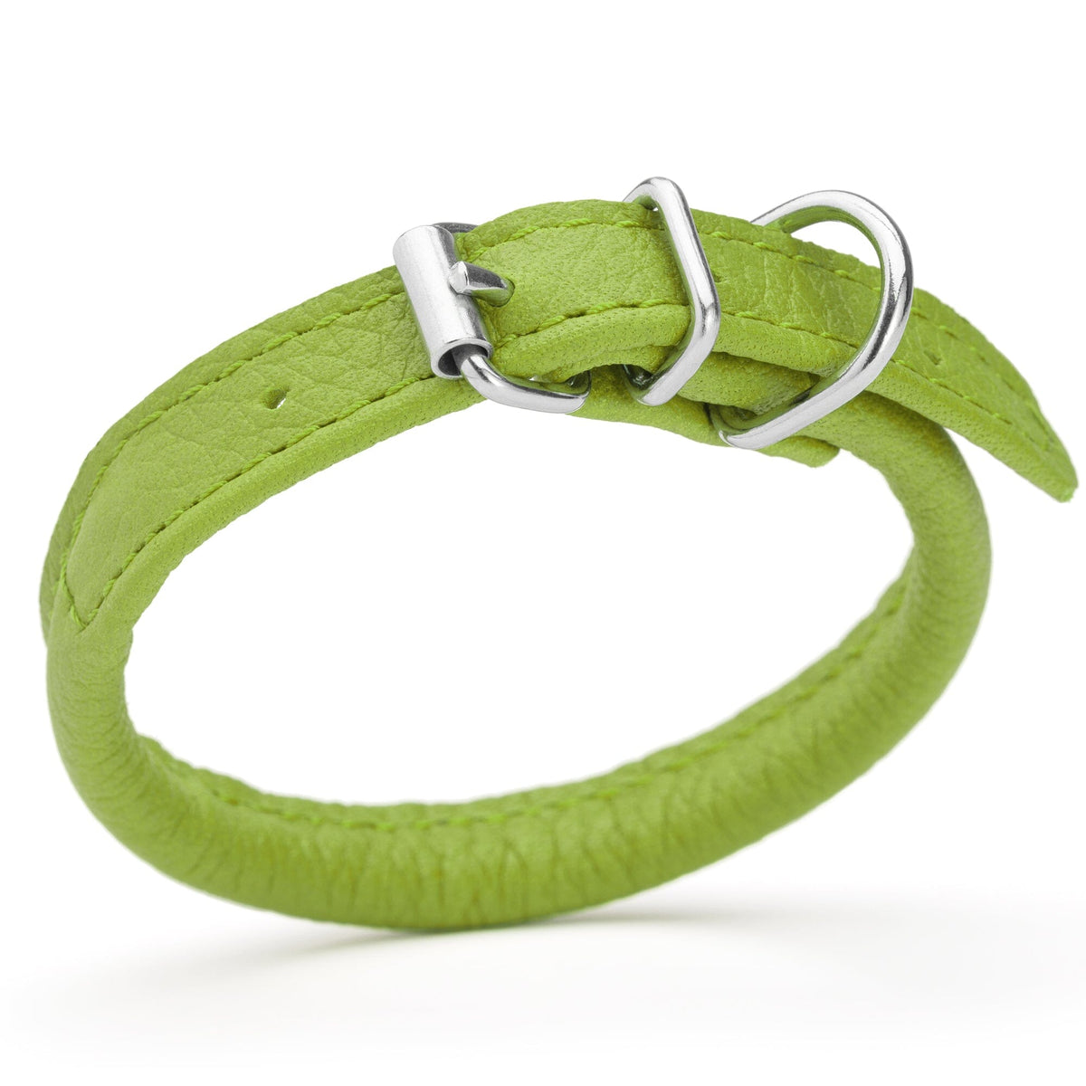 Dogline Soft Leather Round Dog Collar