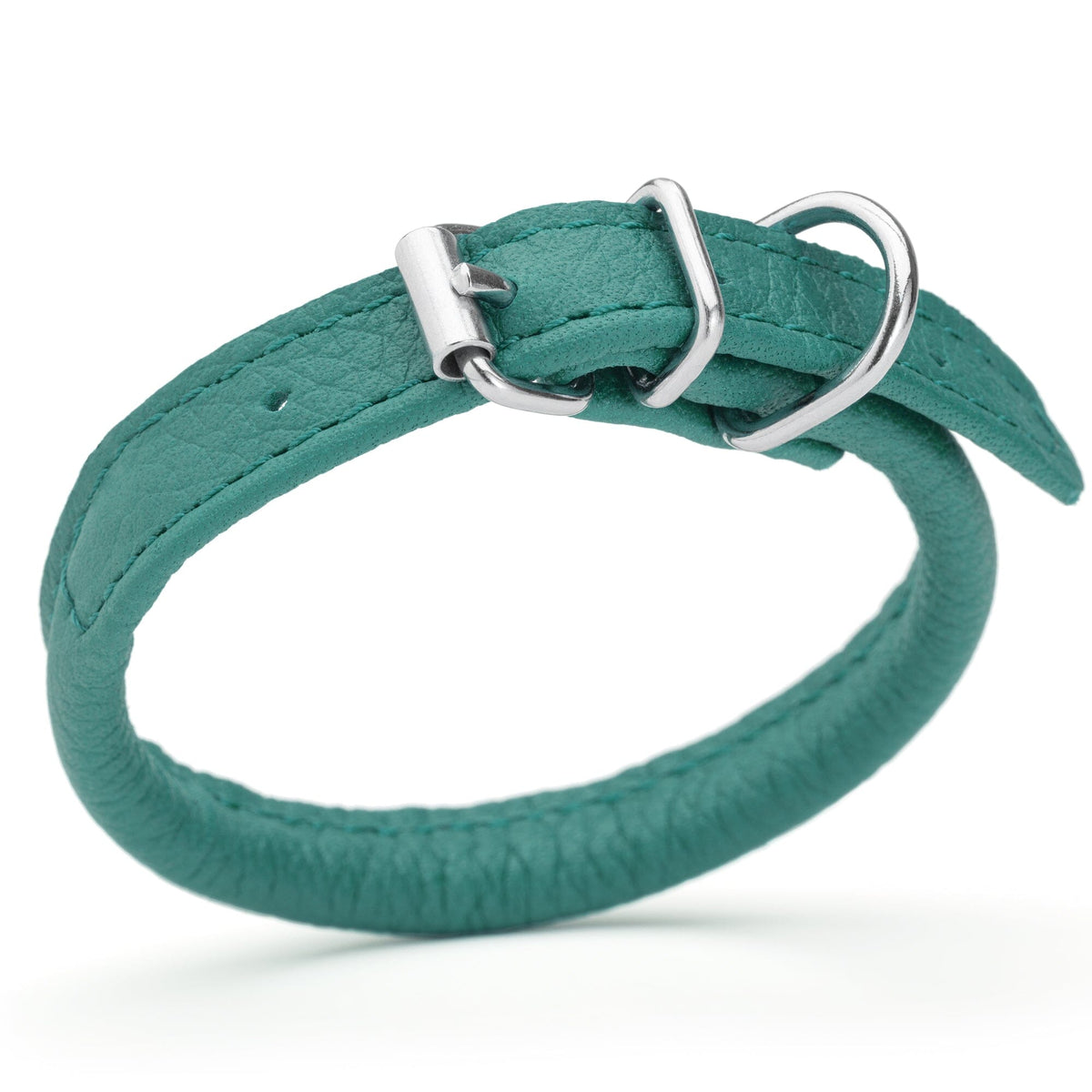 Dogline Soft Leather Round Dog Collar