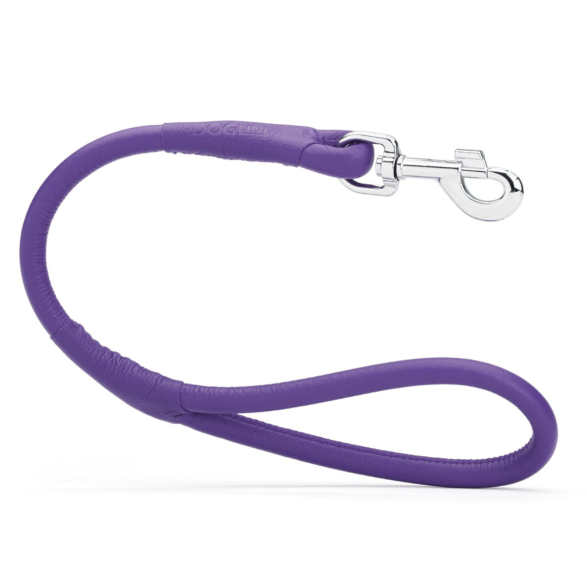 Dogline Soft Leather Round Traffic Dog Lead