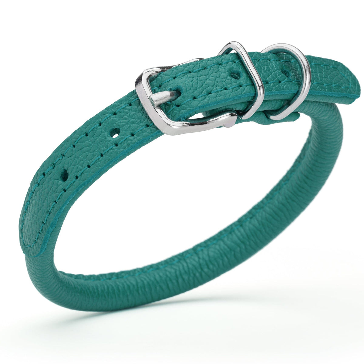 Dogline Soft Leather Round Dog Collar