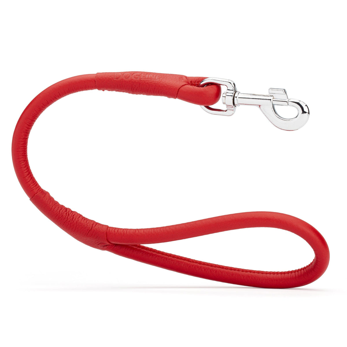 Dogline Soft Leather Round Traffic Dog Lead