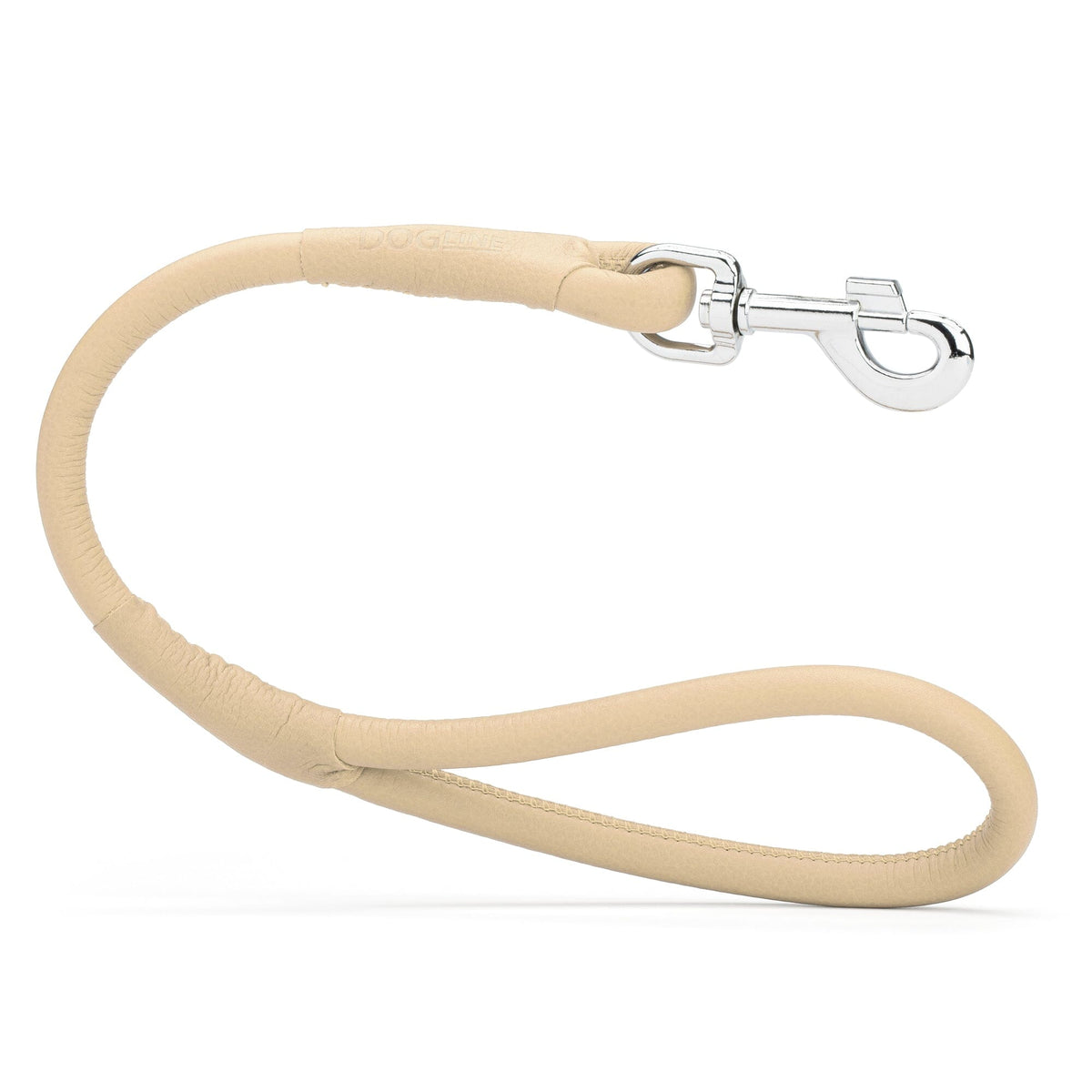 Dogline Soft Leather Round Traffic Dog Lead