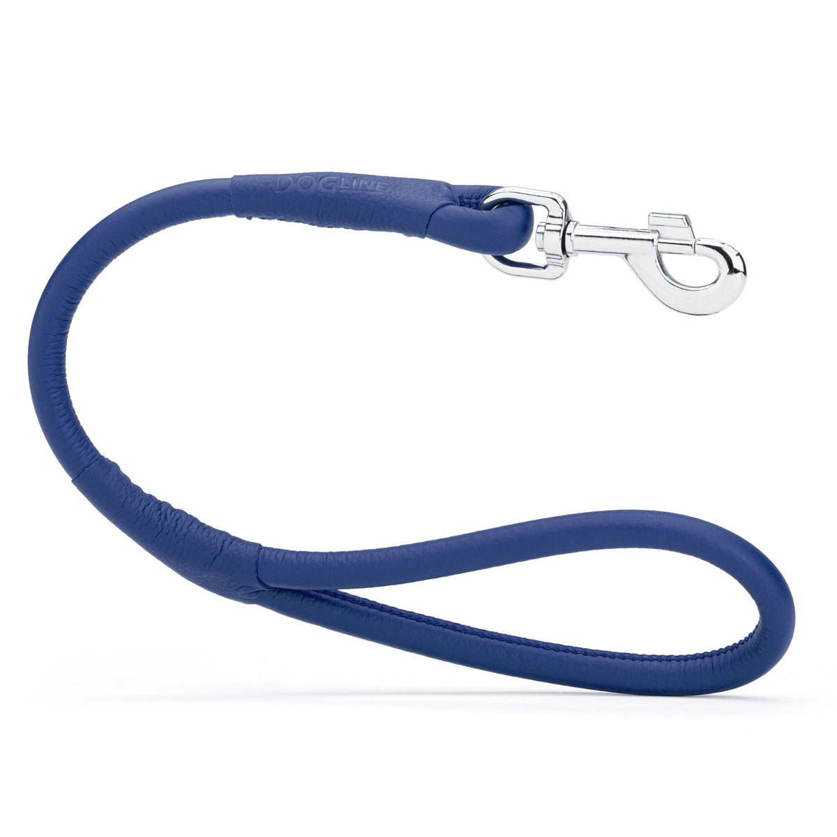 Dogline Soft Leather Round Traffic Dog Lead