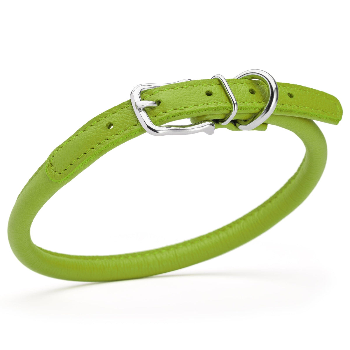 Dogline Soft Leather Round Dog Collar