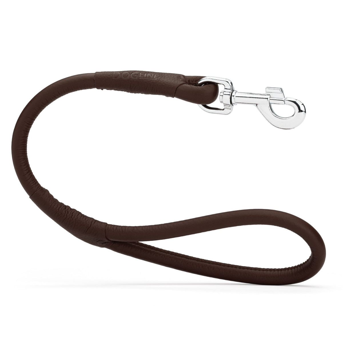 Dogline Soft Leather Round Traffic Dog Lead