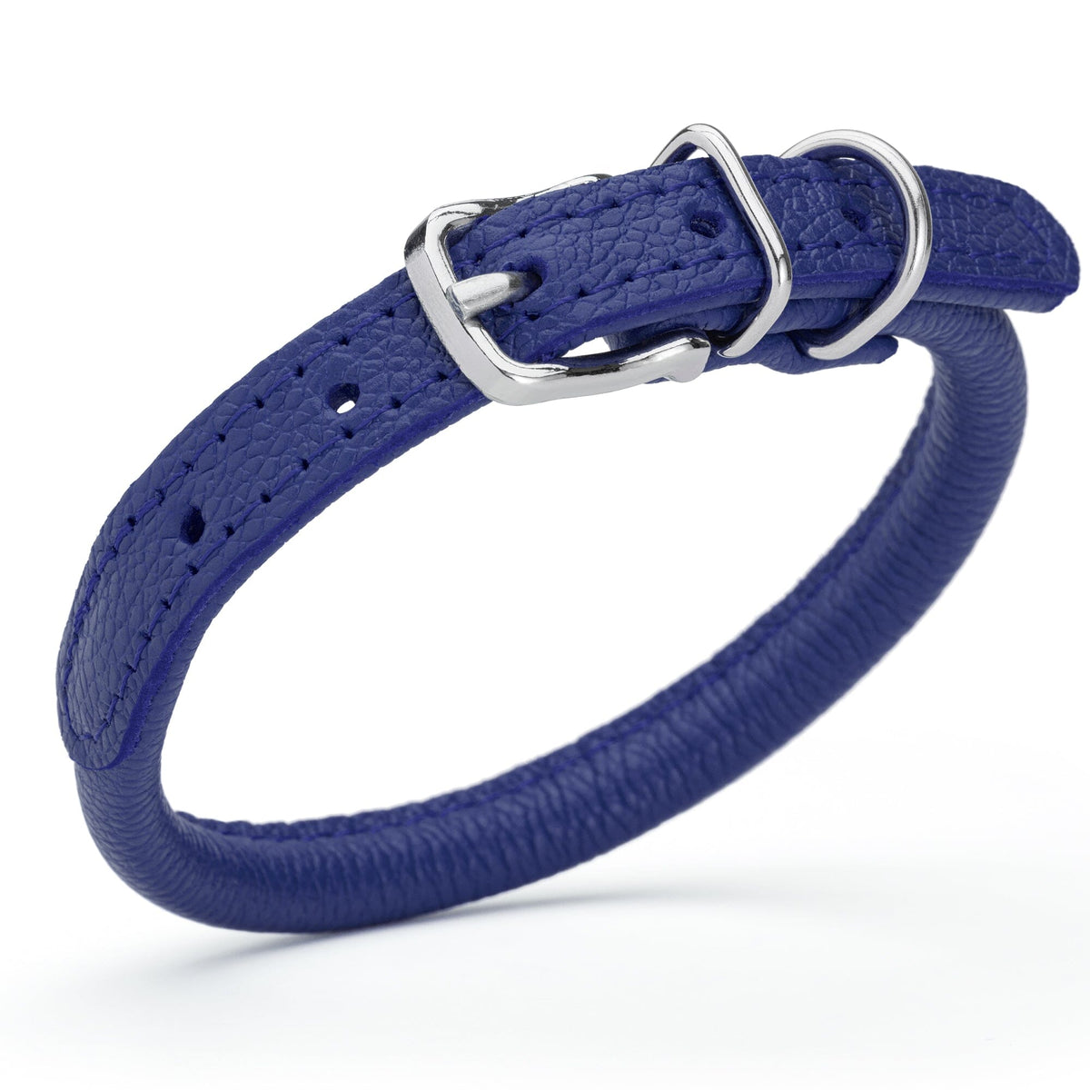 Dogline Soft Leather Round Dog Collar