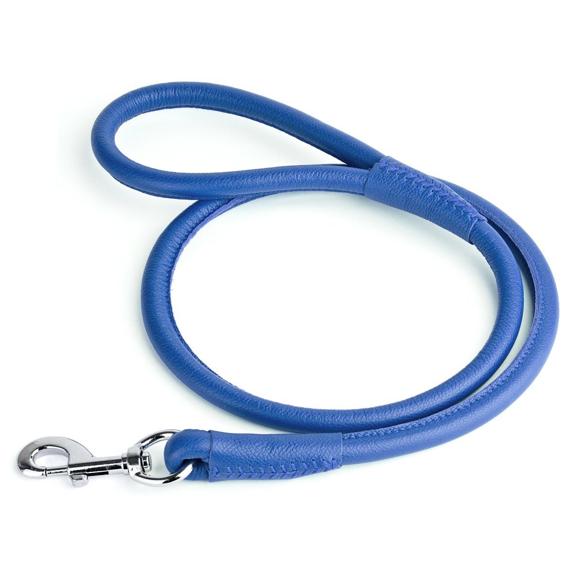 Dogline Soft Leather Round Dog Lead