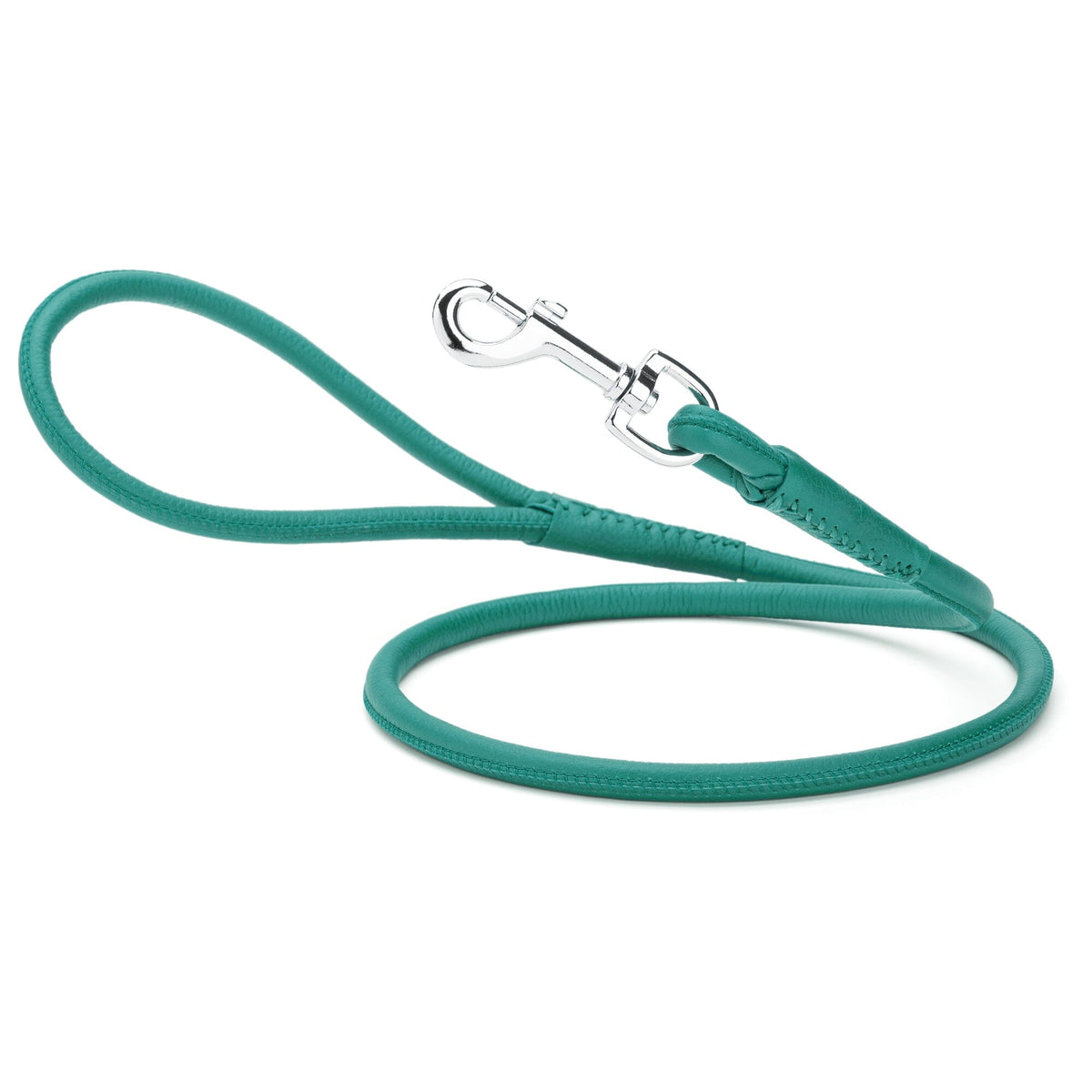Dogline Soft Leather Round Dog Lead