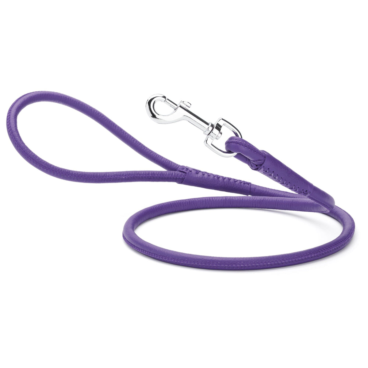 Dogline Soft Leather Round Dog Lead