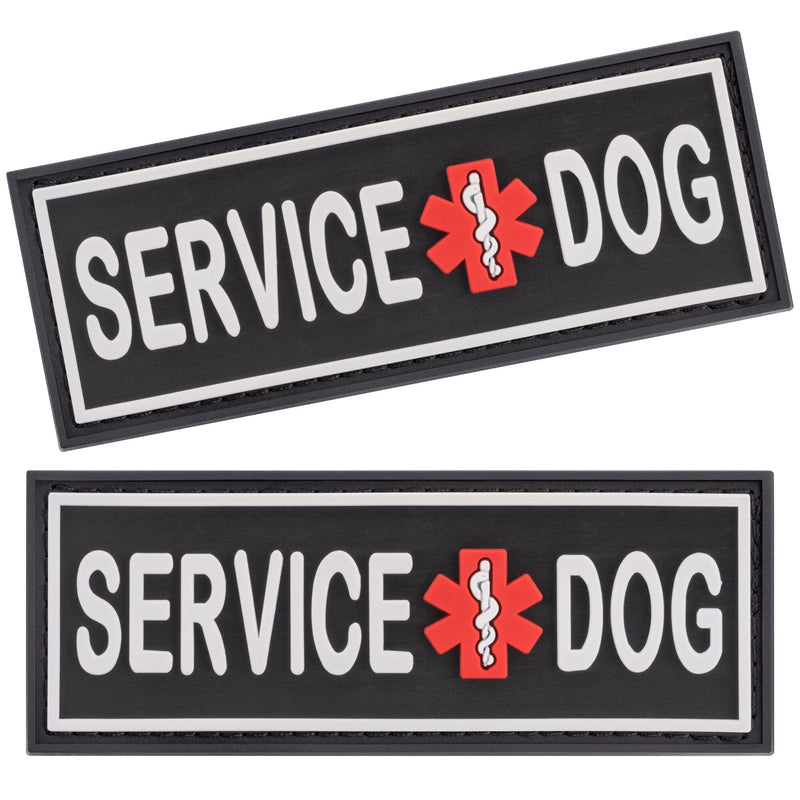 Dogline Service Dog 3D Rubber Patches