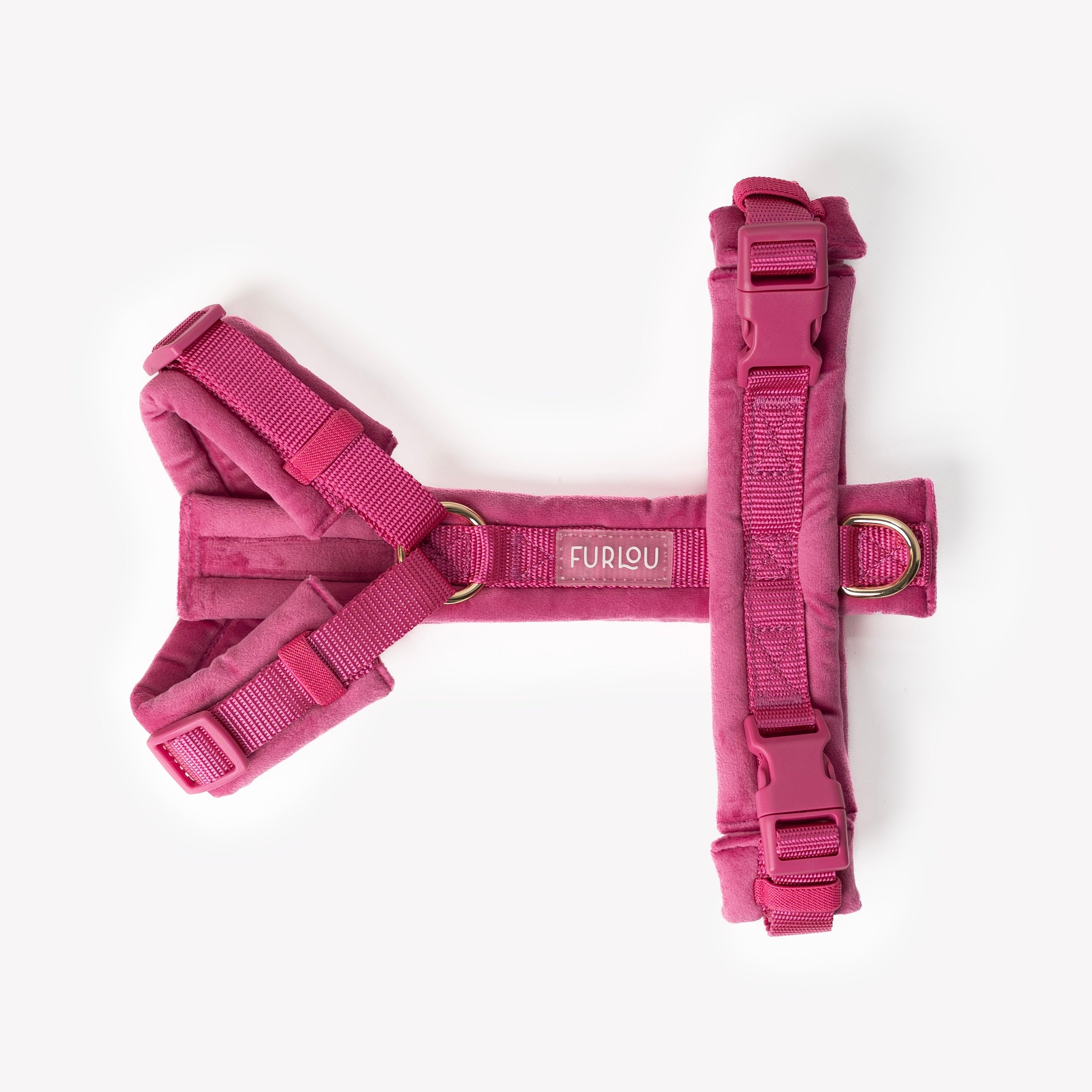 Magenta - Velvet Dog Harness - HT Animal Supply