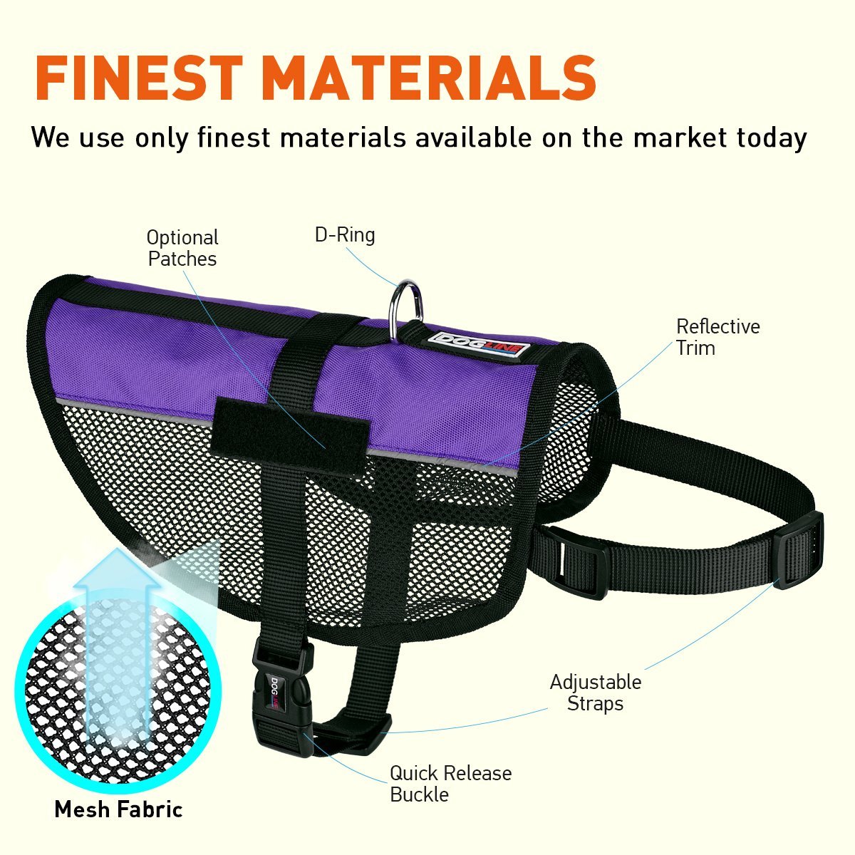 Dogline MaxAire Mesh Dog Vest Harness