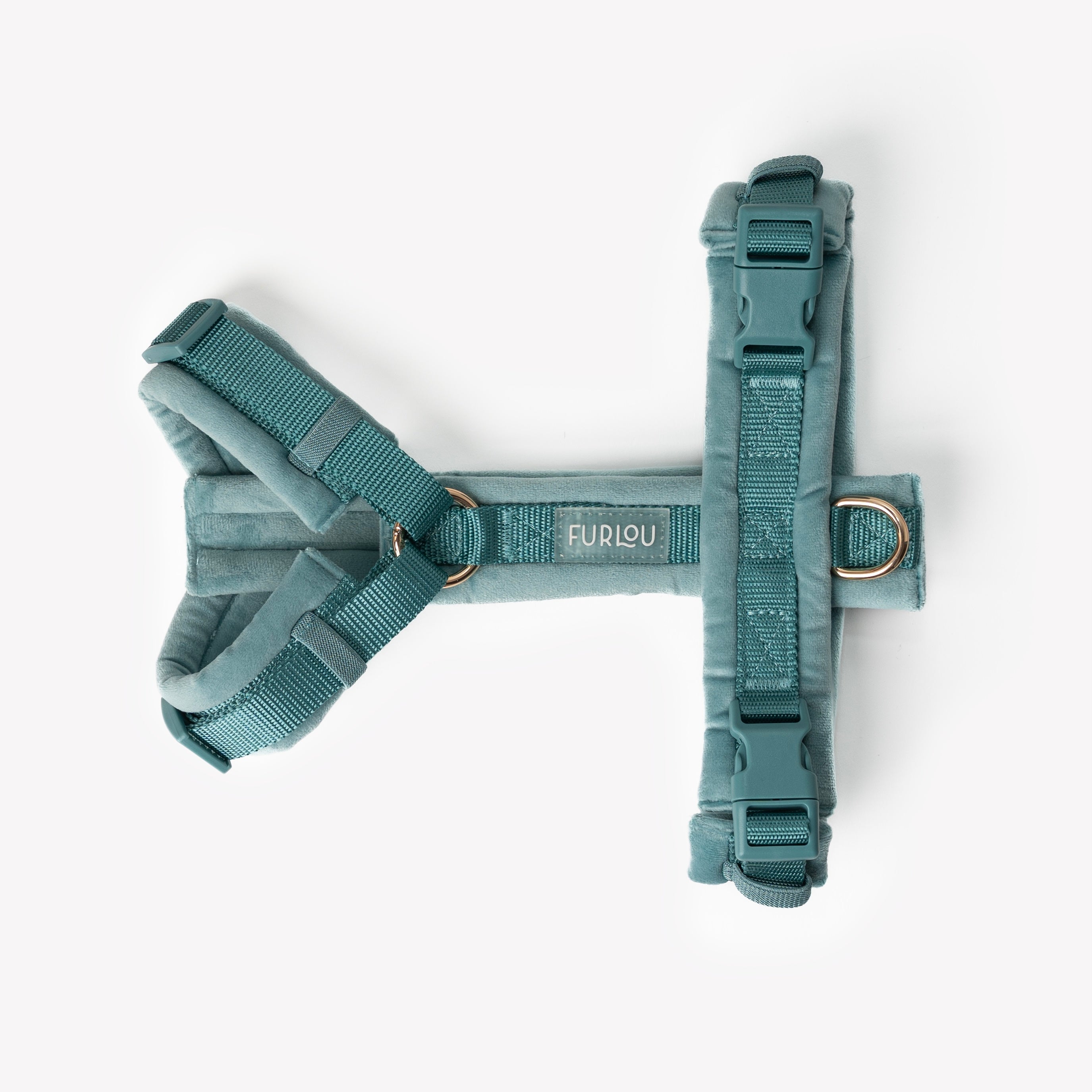 Blue - Velvet Dog Harness - HT Animal Supply