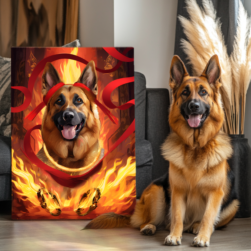 Neo Nezha Furry Legends Texture Portrait