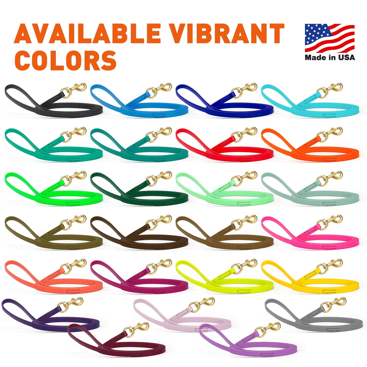Viper BioThane Long Line 33 ft Dog Lead with Brass Hardware