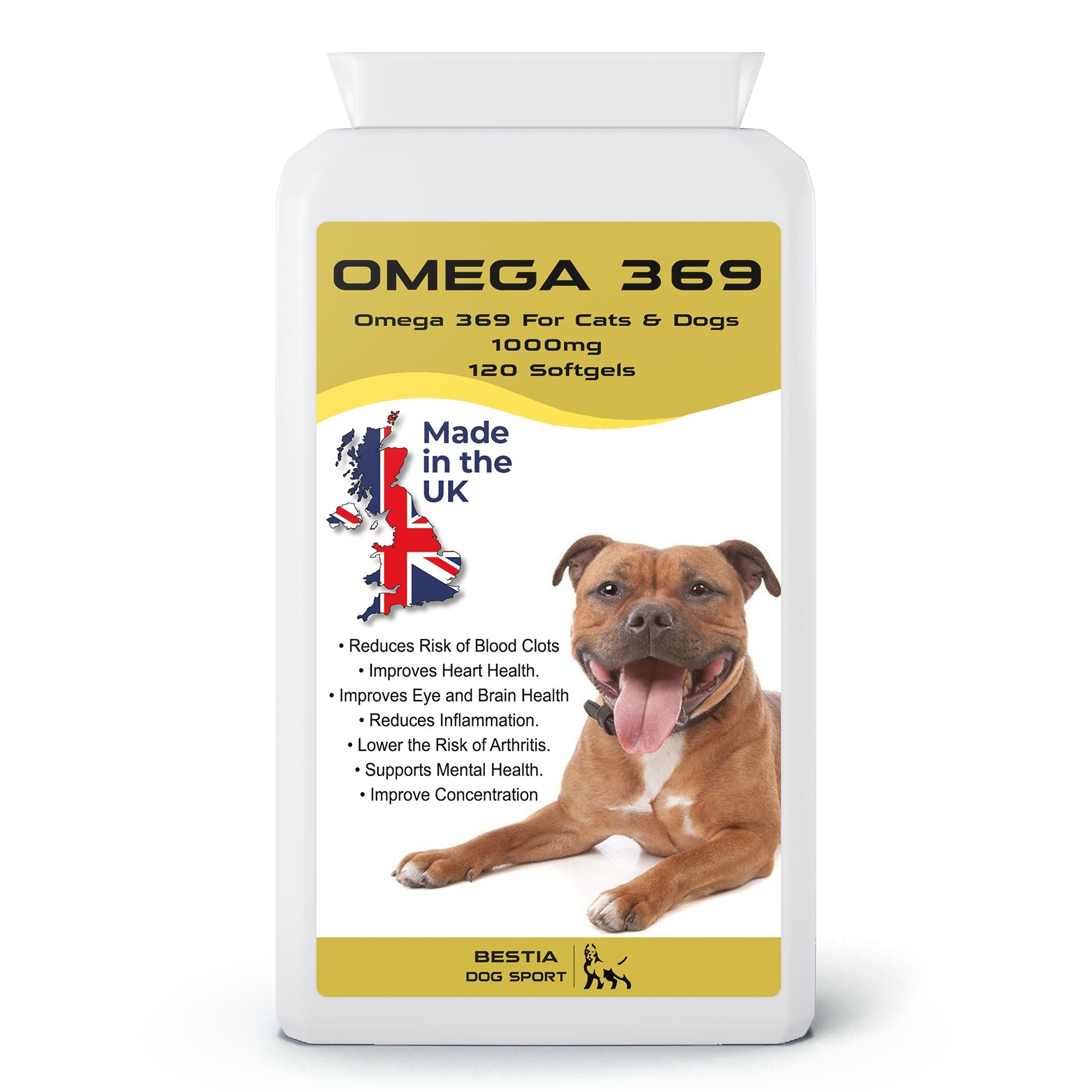 Bestia Dog Sport Omega 369 Dog Supplement