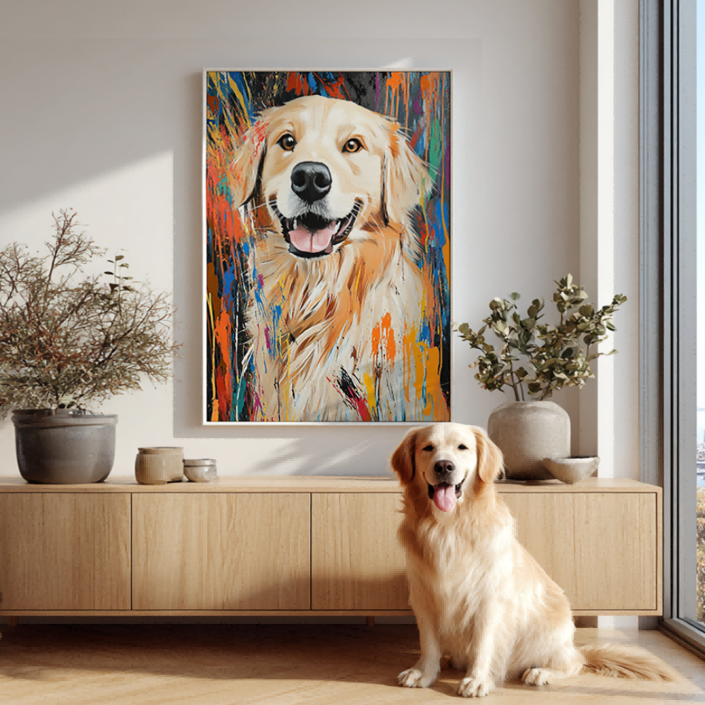 Abstract Expressionism Texture Portrait