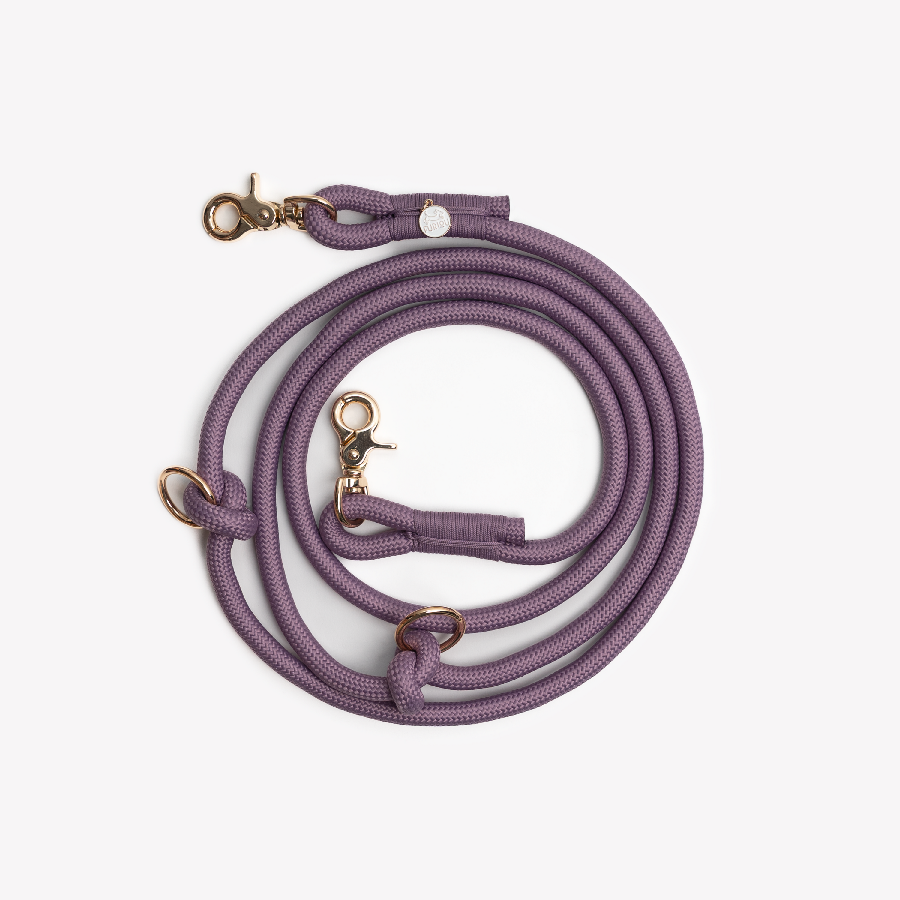 Lilac - Hands Free Braided Leash - HT Animal Supply