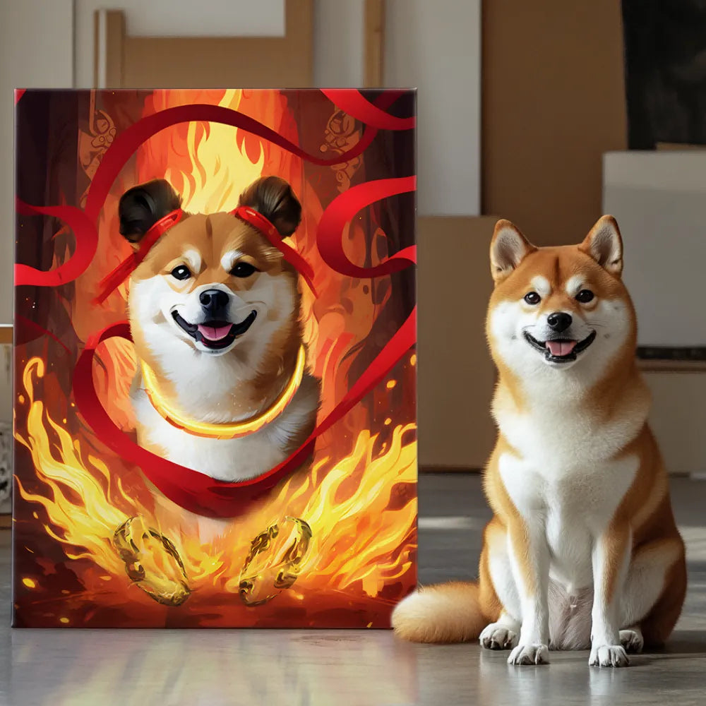 Neo Nezha Furry Legends Texture Portrait
